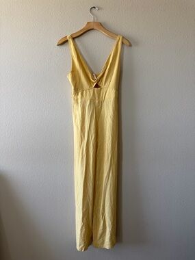 Francesca's Collections Lemon Yellow Sleeveless Romper